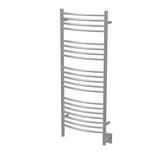Amba Jeeves Model D Curved 16" Wide 20 Bar Hardwired Towel Warmer in Polished Stainless - DCP-16