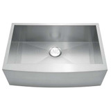 Oakland 30" x 20" x 9" Apron Front Farmhouse Stainless Steel Single Bowl Kitchen Sink - KSF30209S