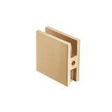 Flusso Hole In Glass Center Mount Glass Clamp in Brushed Bronze PVD - 10.FGC.4003BB