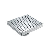 Flusso 6" Decorative Floor Drain with 2" Outlet in Chrome - 11.SQD.0606CP Flusso 6" Decorative Floor Drain with 2" Outlet in Chrome - 11.SQD.0606CP