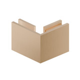 Flusso 90 Degrees Glass to Glass Fixed Clamp in Brushed Bronze PVD - 10.GGC.4026BB