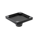 Flusso 6" Tile Insert Floor Drain with 2" Outlet in Matte Black - 10.SQD.0606MB