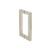 Flusso 8" Back-To-Back Square Shower Door Pull Handle in Brushed Nickel PVD - SDH.1000BN