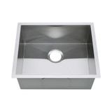 Oakland 22" x 18" x 9" 93 Degree Sharp Edge Handmade Undermount Single Bowl Stainless Steel Kitchen Sink - KSH22189R