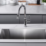 Oakland 30" x 18" 93 Degree Sharp Edge Fabricated Undermount Single Bowl Stainless Steel Kitchen Sink - KSH30189R