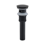 Oakland 1-1/2" X 7" Standard Push Style Pop-Up Drain with Overflow - KSPOP-05 Oakland 1-1/2" X 7" Standard Push Style Pop-Up Drain with Overflow - KSPOP-05