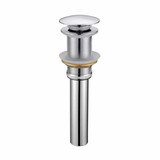 Oakland 1-1/2" X 7" Standard Push Style Pop-Up Drain Less Overflow - KSPOP-04 Oakland 1-1/2" X 7" Standard Push Style Pop-Up Drain Less Overflow - KSPOP-04