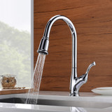 Oakland Single Handle Pull-Down Kitchen Faucet In Polished Chrome - KSK1117C