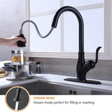 Oakland 16.5" High Single Handle Pull-Down Kitchen Faucet, Oil Rubbed Bronze - KSK1114RB