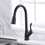Oakland Single Handle Pull-Down Kitchen Faucet, Matte Black - KSK1117MB