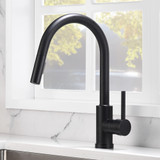 Oakland Single Handle Pull-down Kitchen Faucet - Matte Black - KSK1120MB
