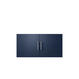 Lexora Geneva 36 in. W Navy Blue Wall Mount Bath Vanity Cabinet - LVG36SE000