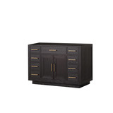 Lexora Abbey 48 inch W Black Oak Vanity Cabinet - LVA48SJ000