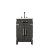 Lexora Laurel 20 inch W x 18 in D Black Oak Vanity Cabinet, Acrylic Top, and Faucet Set - LVL20SJ501