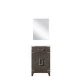 Lexora Laurel 20 inch W x 18 in D Brown Oak Vanity Cabinet Acrylic Countertop and 18 in Mirror - LVL20SK510