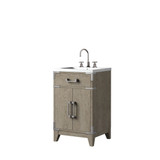 Lexora Laurel 20 inch W x 18 in D Grey Oak Vanity Cabinet, Acrylic Top, and Faucet Set - LVL20SR501