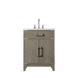 Lexora Laurel 24 inch W x 18 in D Grey Oak Vanity Cabinet, Acrylic Top, and Faucet Set - LVL24SR501