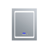 Lexora Bracciano 20 in. W x 32 in. H Surface-Mount LED Mirror Medicine Cabinet with Defogger - LB2032LEDMC