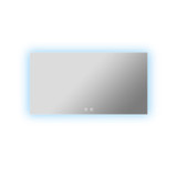 Lexora Vellum 72 in. W x 36 in. H LED Bathroom Vanity Cabinet Mirror - LLMVE7236