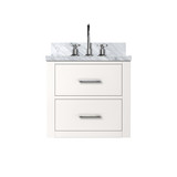 Lexora Castor 20 inch W x 18 in D White Single Bath Wall Hung Vanity Cabinet, Acrylic Top, and Faucet Set - LVC20SA501