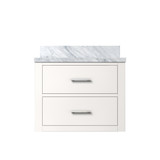 Lexora Castor 24 inch W x 18 in D White Single Bath Wall Hung Vanity Cabinet and Acrylic Top - LVC24SA500