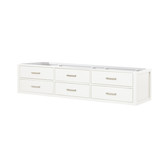Lexora Castor 80 inch W White Double Sink Wall Hung Vanity Cabinet - LVC80DA000