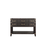 Lexora Norwalk 48 inch W Brown Oak Vanity Cabinet - LVN48SK000
