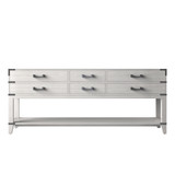 Lexora Norwalk 80 inch W White Oak Double Sink Vanity Cabinet - LVN80DM000