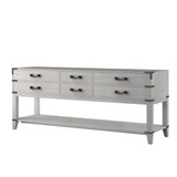 Lexora Norwalk 80 inch W White Oak Double Sink Vanity Cabinet - LVN80DM000