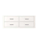 Lexora Castor 48 inch W White Single Bath Wall Hung Vanity Cabinet - LVC48SA000