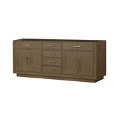 Lexora Abbey 80 inch W Grey Oak Double Sink Vanity Cabinet - LVA80DR000