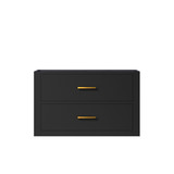 Lexora Castor 30 inch W Black Single Bath Wall Hung Vanity Cabinet - LVC30SL000
