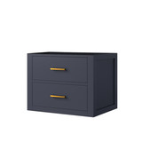 Lexora Castor 24 inch W x 18 in D Blue Single Bath Wall Hung Vanity Cabinet - LVC24SE000