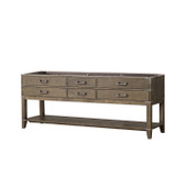 Lexora Norwalk 84 inch W Grey Oak Double Sink Vanity Cabinet - LVN84DR000