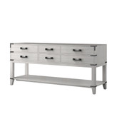 Lexora Norwalk 72 inch W White Oak Double Sink Vanity Cabinet - LVN72DM000