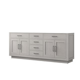 Lexora Abbey 80 inch W White Oak Double Sink Vanity Cabinet - LVA80DM000