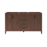 Fresca Silas 60" Freestanding Bathroom Cabinet in Warm Walnut