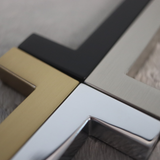 JVJ Bellaire Collection Satin Brass Finish 18" Refrigerator Pull, Composition Zamac - 71304