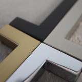 JVJ 71346 Bellaire Collection Satin Nickel Finish 18" Refrigerator Pull, Composition Zamac
