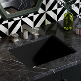 Swiss Madison SM-UM624MB Plaisir 18.5" Rectangle Undermount Bathroom Sink - Matte Black