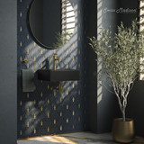 Swiss Madison SM-WS319MB Claire 15" Ceramic Wall Mount Sink - Matte Black