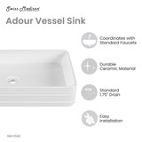 Swiss Madison SM-VS342 Adour 25'' Vessel Sink - White