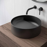 Swiss Madison SM-VS301MB Beau 16.5" Round Vessel Bathroom Sink - Matte Black Swiss Madison SM-VS301MB Beau 16.5" Round Vessel Bathroom Sink - Matte Black