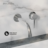 Swiss Madison SM-BF65CH Ivy Single-Handle Wall Mount Bathroom Faucet - Polished Chrome Swiss Madison SM-BF65CH Ivy Single-Handle Wall Mount Bathroom Faucet - Polished Chrome