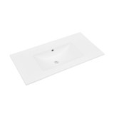 Swiss Madison SM-VT0004GW-0 36" Zero Hole Vanity Sink Top - Glossy White