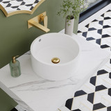 Swiss Madison SM-WSM601-SH Monaco 36" Floating Bathroom Shelf - White Marble (SM-VS252) Swiss Madison SM-WSM601-SH Monaco 36" Floating Bathroom Shelf - White Marble (SM-VS252)