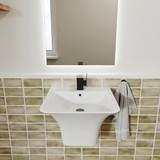 Swiss Madison SM-WS330 Carre 21" Wall-Mount Bathroom Sink