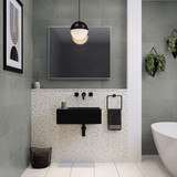 Swiss Madison SM-WS355MB Delice 24" Rectangle Wall-Mount Bathroom Sink - Matte Black