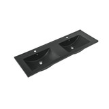 Swiss Madison SM-VT349MB 48" Double Sink Vanity Sink Top - Matte Black