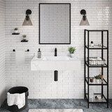 Swiss Madison SM-WS260WM Avancer 36'' Wall Mount Sink In White Marble
